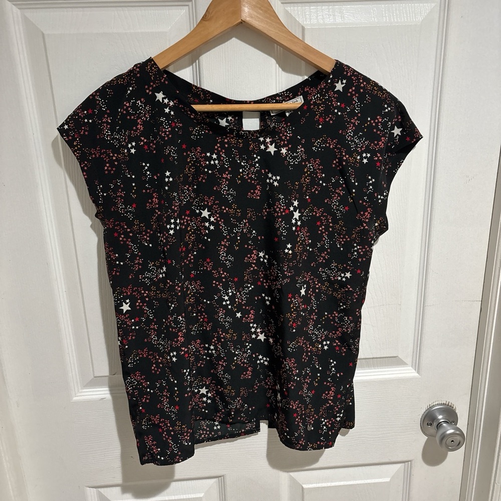 Abercrombie & Fitch Black Floral Star Tee